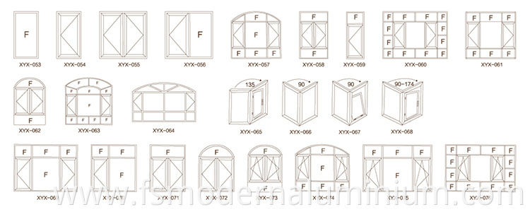 windows and doors 3D drawings